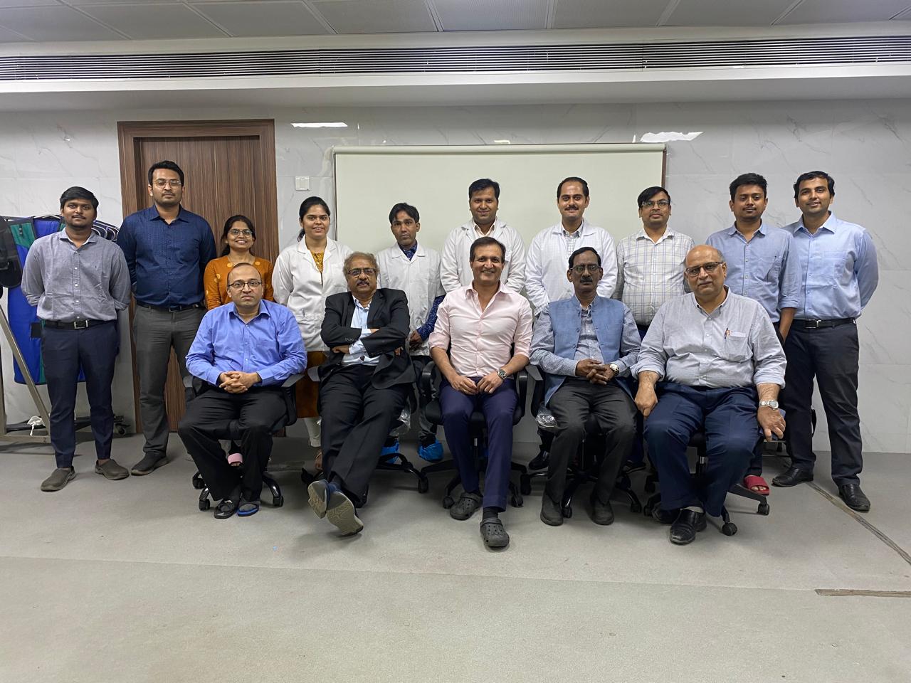 Surgical team in operation theatre